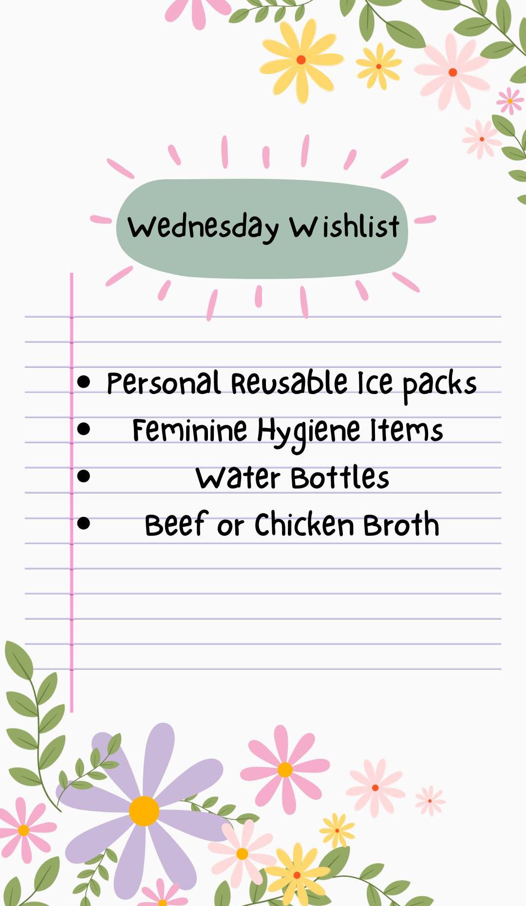 Things needed for the Ronald McDonald house