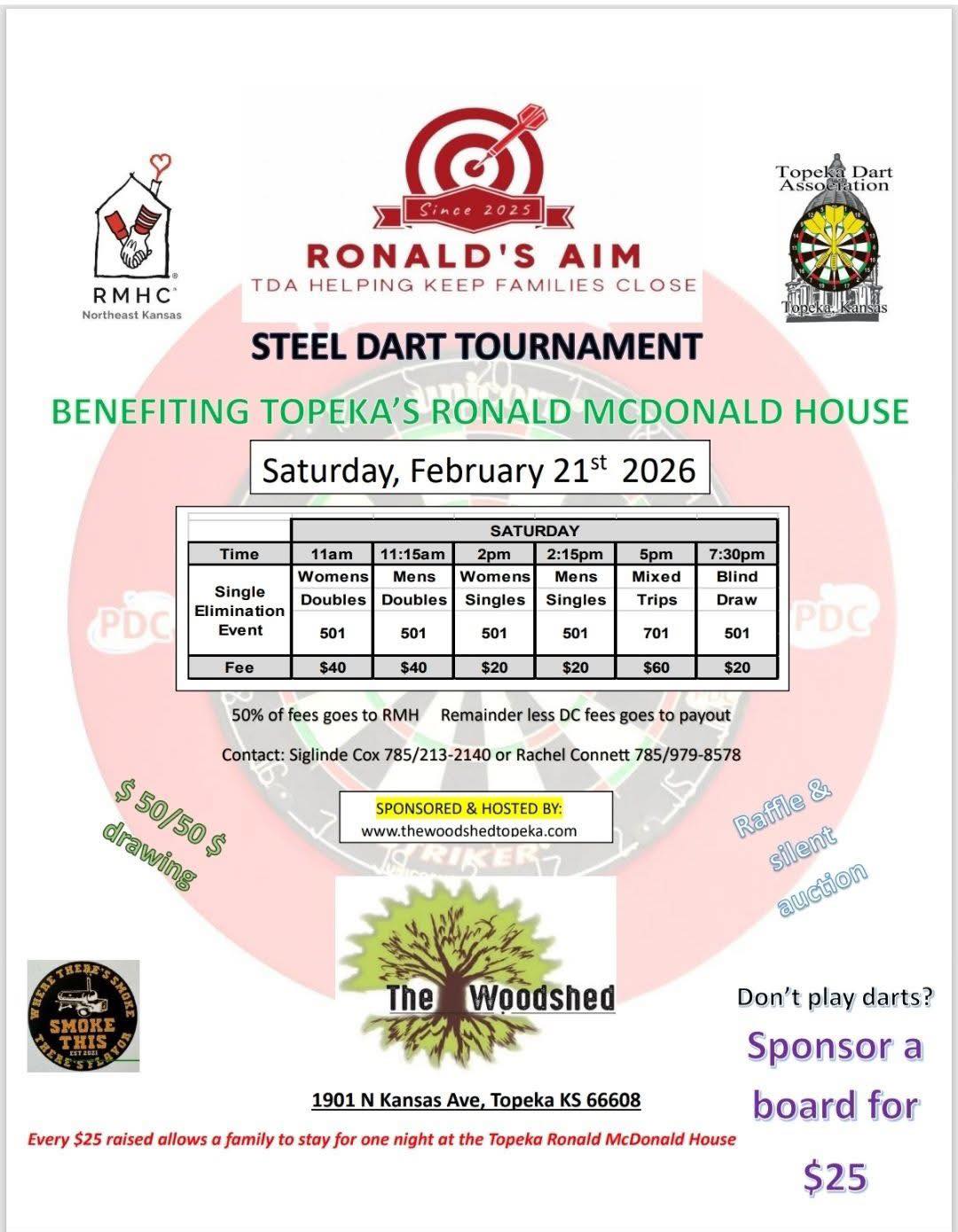 2026 Steel Darts Tournament Fundraiser